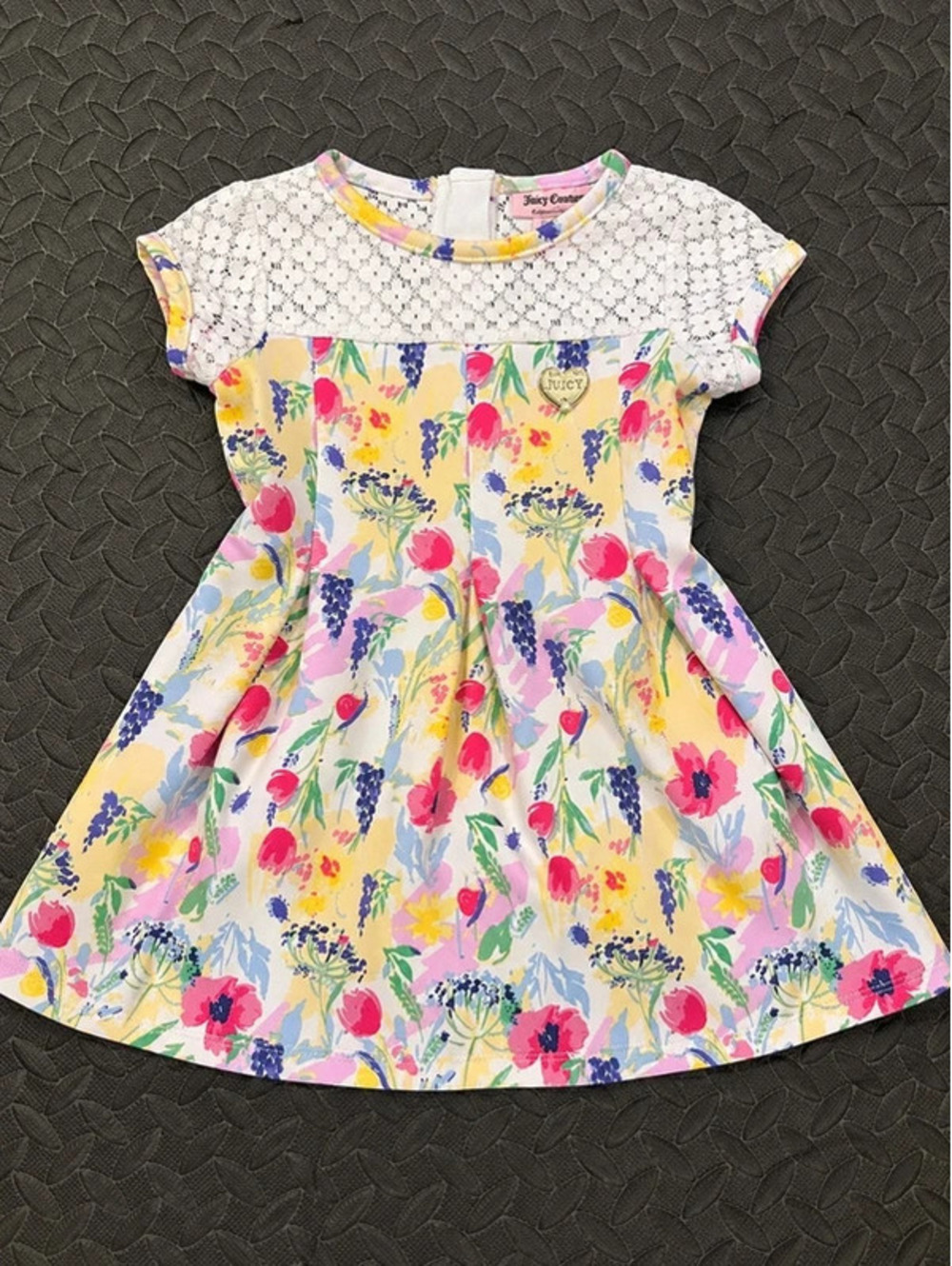 Juicy Couture Floral Lace Dress 4T Girls